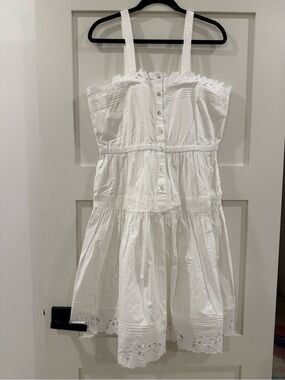 NWOT Hunter Bell White Eyelet Button-Front Sundress